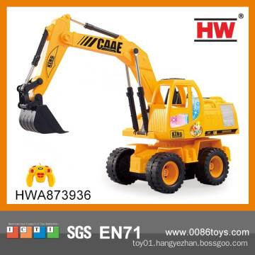 Hot Sale Kids Plastic Rc Construction Toy Trucks Excavator